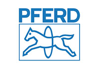 Pferd logo and illustration on a white background